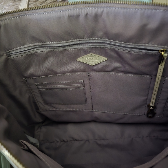 Fossil Sydney Tote Graystone SHB2817788 NWT - Picture 6 of 7